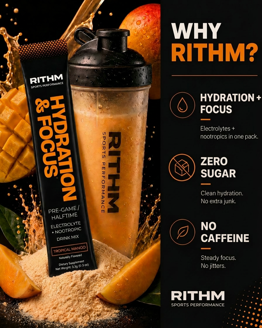Hydration & Focus Electrolytes + Nootropics (30 Stick Packs)