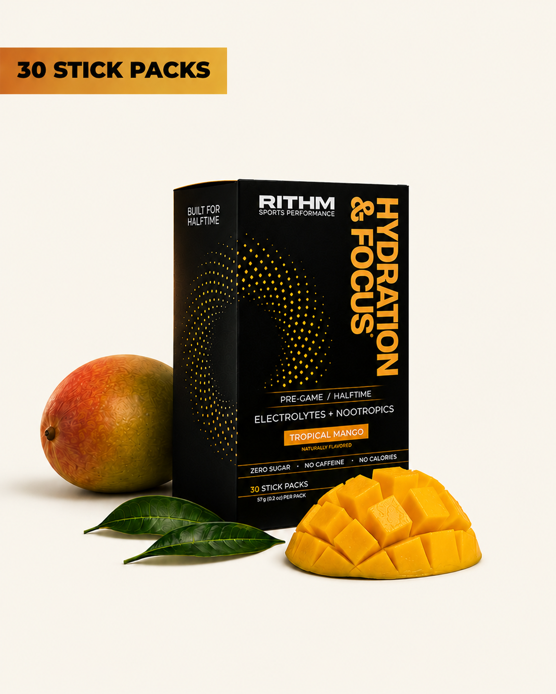 Hydration & Focus Electrolytes + Nootropics (30 Stick Packs)